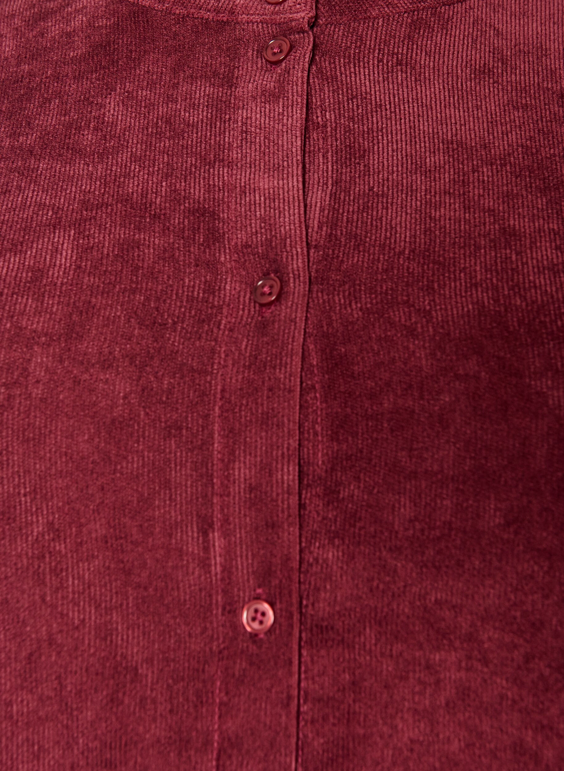 ZizziCordkleid in A-Linie mit Stehkragen, Rot, Packshot image number 2