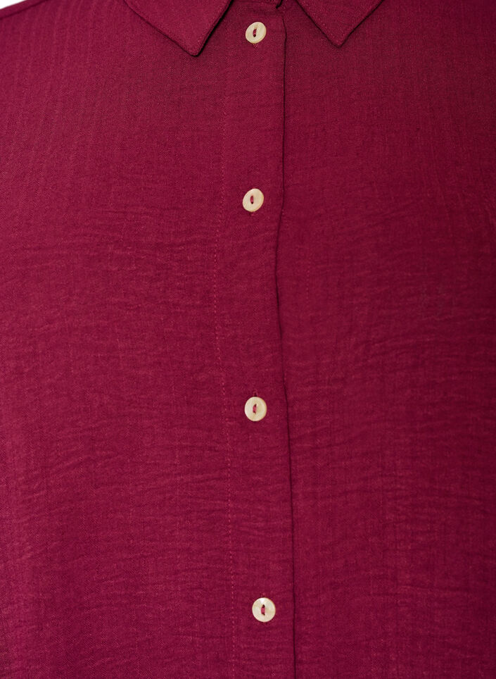 Langes Hemd mit einer leichten Textur, Rot, Packshot image number 2