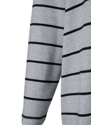 Gemusterte Bluse mit langen Ärmeln, LGM Stripe, Packshot image number 3