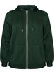 Kapuzensweatshirt mit Rei&szlig;verschluss und Taschen, Gr&uuml;n, Packshot image number 0