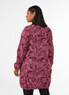 Kurzes Baumwollkleid mit Gummisaum und langen &Auml;rmeln, Dunkles Bordeaux, Model image number 2