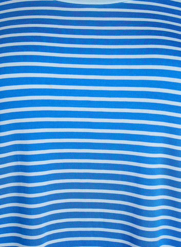 T-Shirt mit TENCEL™ Lyocell und Streifen, Blau, Packshot image number 2