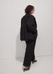 Weite Anzughose mit hoher Taille, Schwarz, Model image number 1