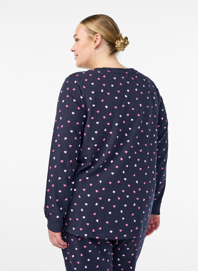 Bedrucktes Schlaftop, Blau, Model image number 2