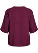 Bluse mit V-Ausschnitt und 3/4-&Auml;rmeln, Rot, Packshot image number 1