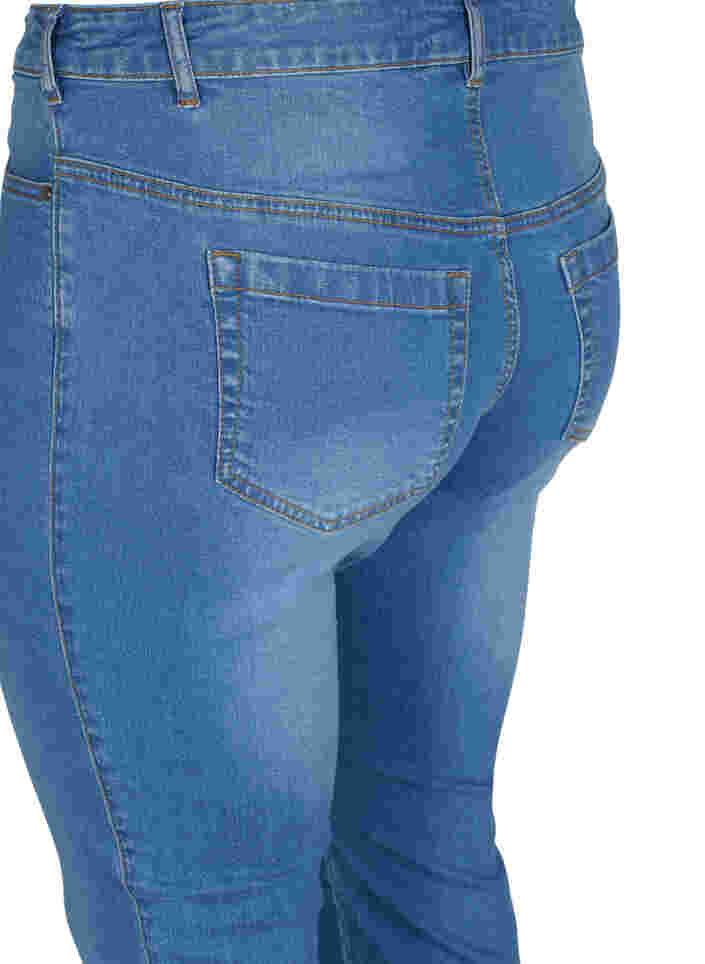 Ellen Bootcut-Jeans mit hoher Taille, Light blue, Packshot image number 3