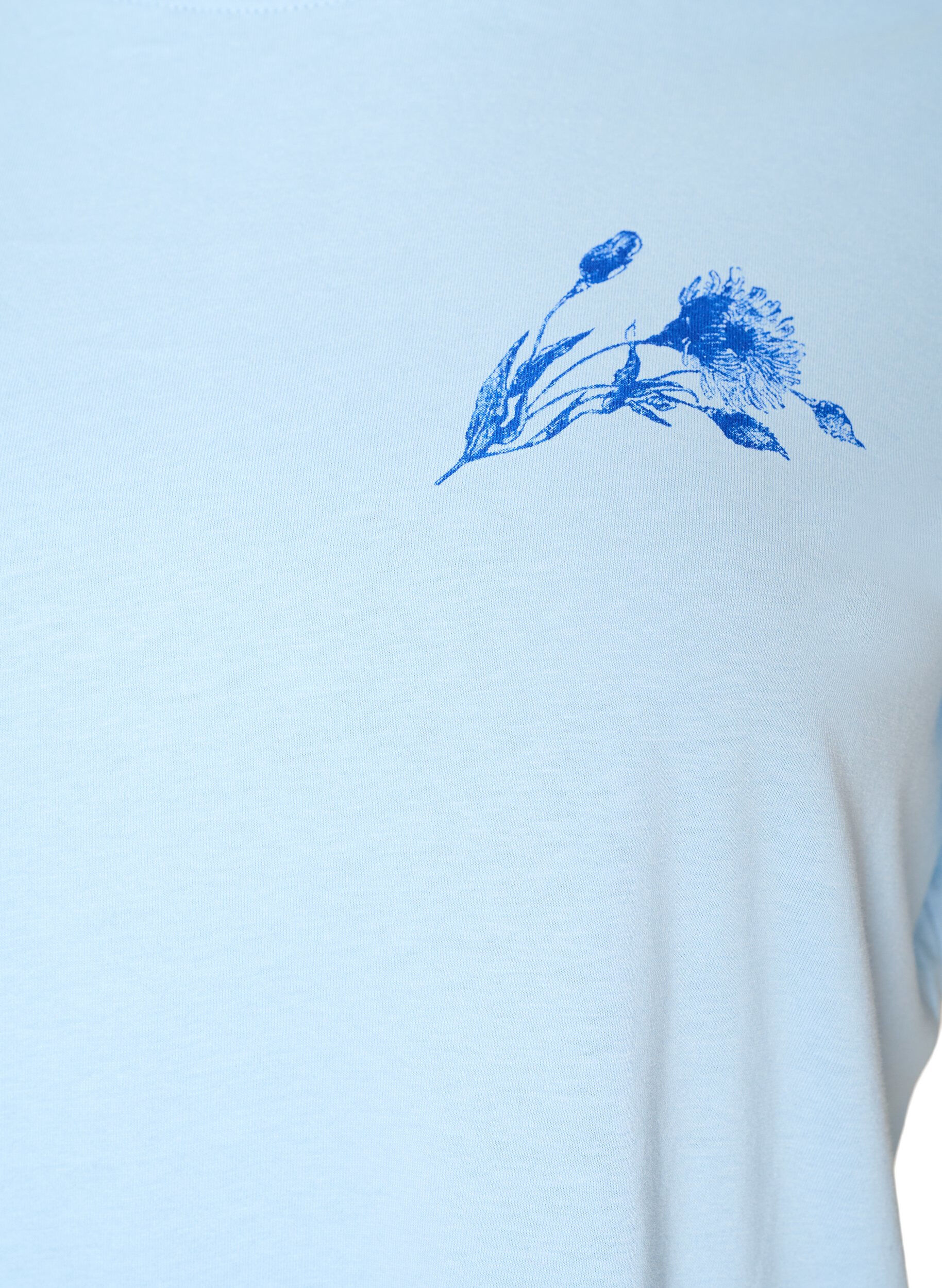 ZizziT-Shirt aus Baumwolle mit Print, Blau, Packshot image number 2