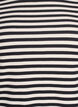 Gestreiftes T-Shirt mit gerippter Struktur, Schwarz, Packshot image number 2