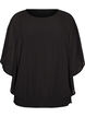 Chiffonbluse mit Balloneffekt, Schwarz, Packshot image number 0