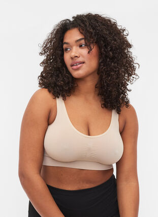 Seamless BH mit Stretch, Nude, Model image number 0