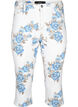 Amy Capri-Jeans mit hohem Bund und Blumenprint, White B.AOP, Packshot image number 0