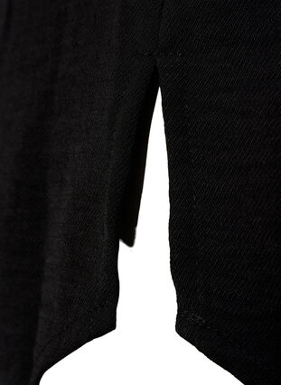 Langärmelige Tunika mit Rüschenkragen, Black, Packshot image number 3
