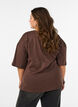 T-Shirt mit drapiertem Detail, Braun, Model image number 2