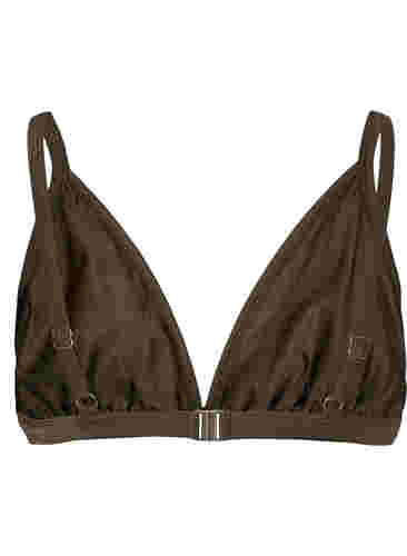 Gemustertes triangle bikini top, Beech AOP, Packshot image number 1