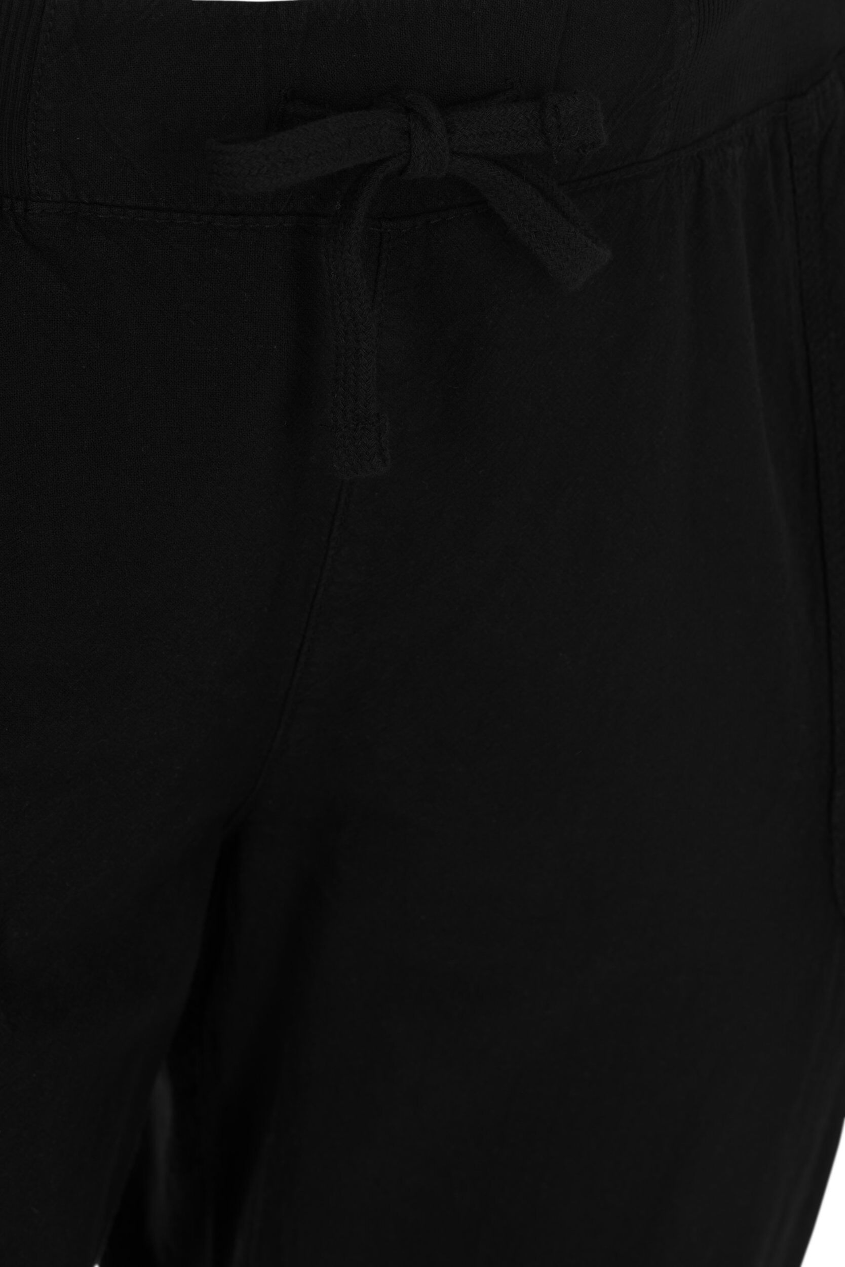 ZizziCapri-Hose aus Baumwolle, Schwarz, Packshot image number 3