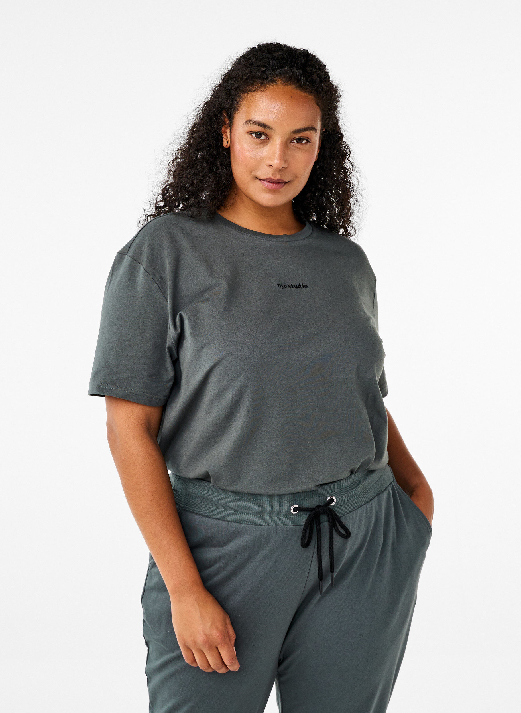 Sportliches T-Shirt aus Bio-Baumwolle, , Model