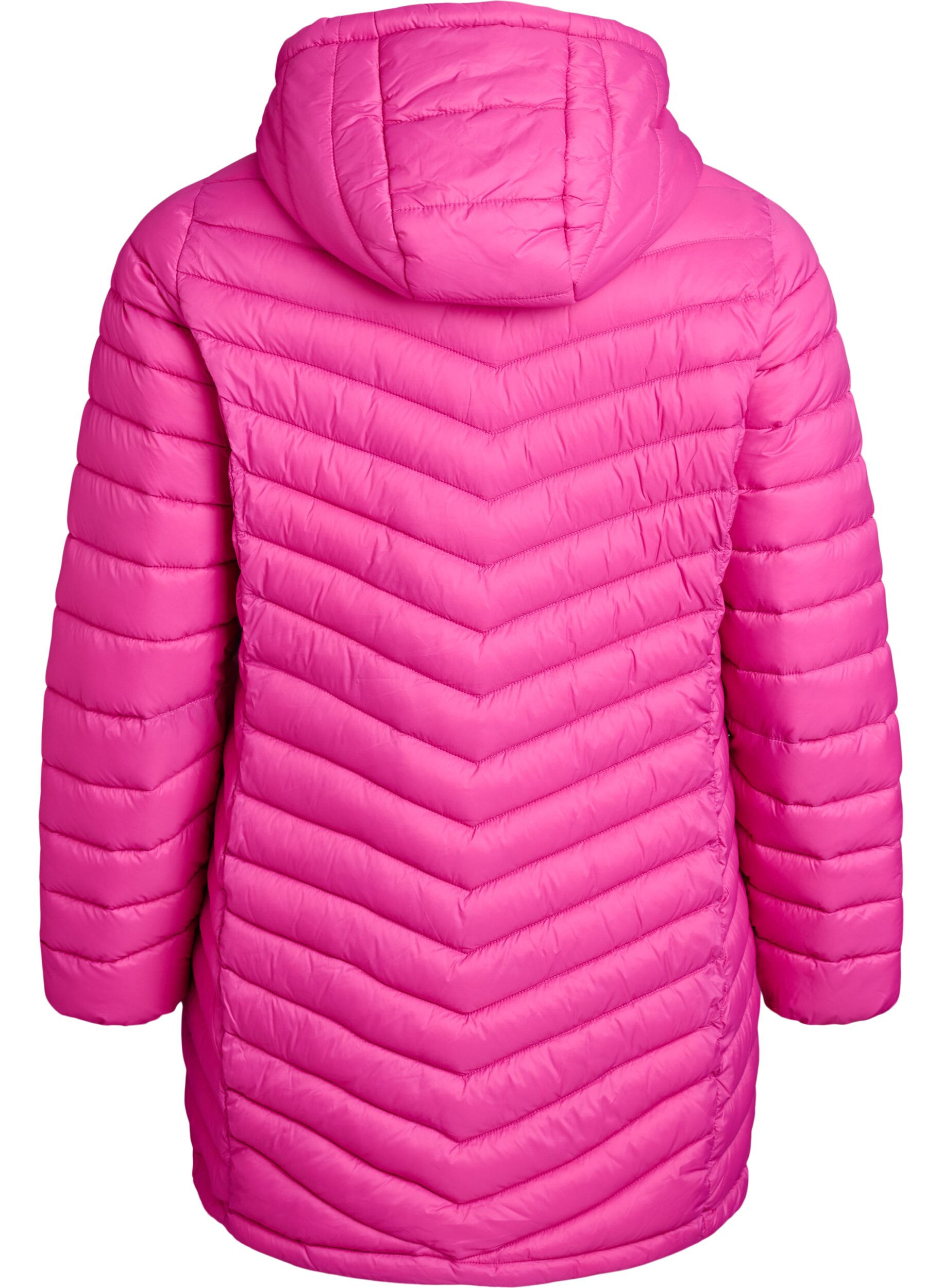 ZizziLeichte Jacke mit Taschen und abnehmbarer Kapuze, Rot, Packshot image number 1