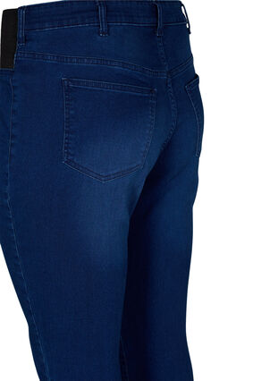 Superschlanke Amy-Jeans mit elastischem Bund, Dark blue, Packshot image number 3