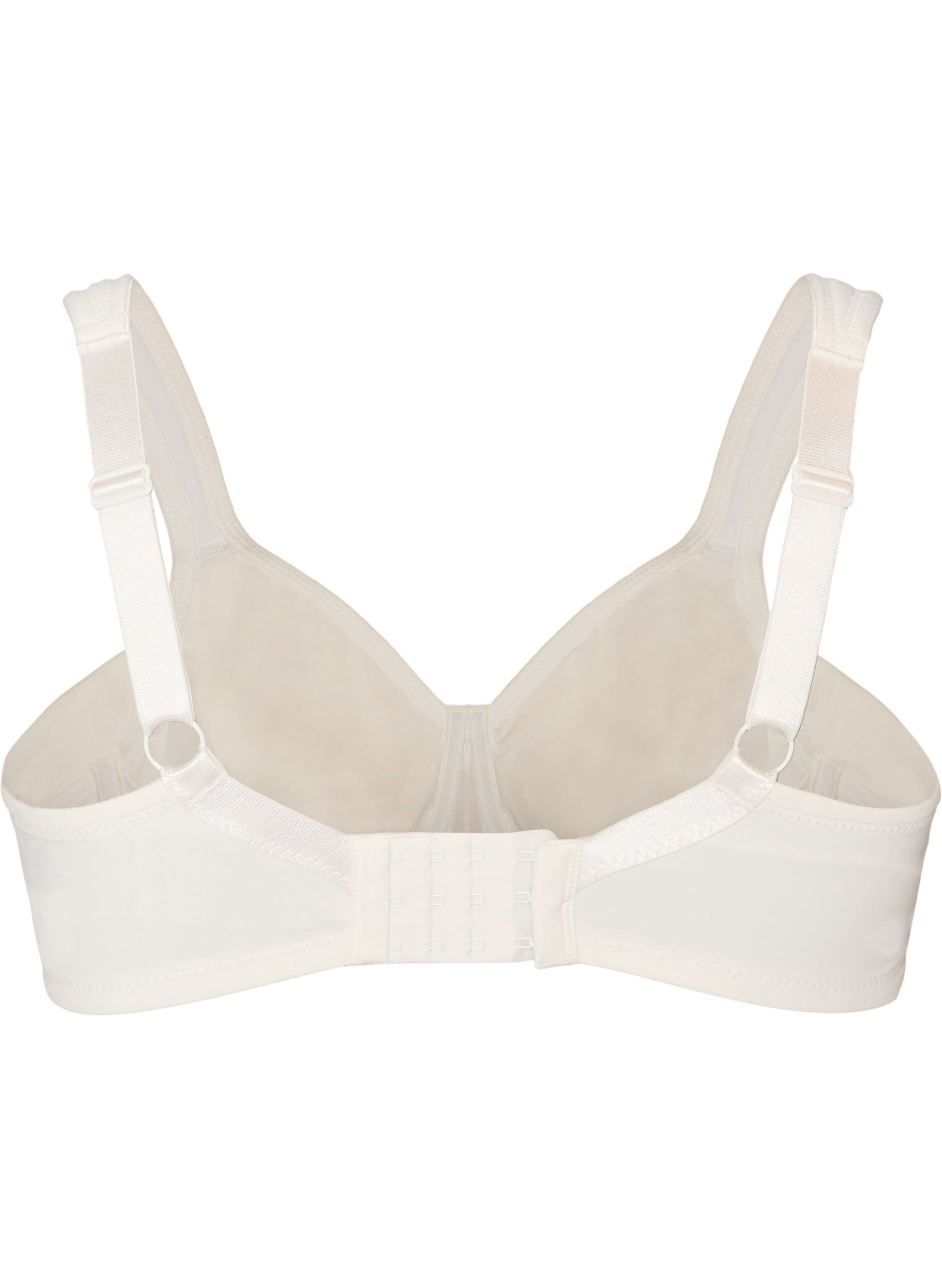 ZizziKomfort-BH mit Spitzen-Overlay und vorgeformten Cups, Wei&szlig;, Packshot image number 1
