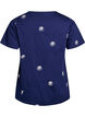 T-Shirt aus Bio-Baumwolle mit aufgestickten Motiven, Blau, Packshot image number 1