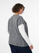Strickweste mit V-Ausschnitt und Zierkn&ouml;pfen, Grau, Model image number 2