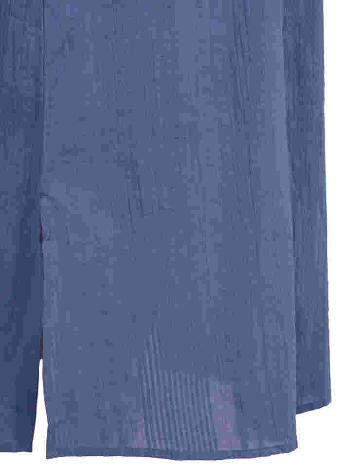 Hemdkleid aus Baumwolle mit 3/4-Ärmeln, Nightshadow Blue, Packshot image number 3