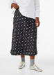 Midirock aus Satin, Schwarz, Model image number 2