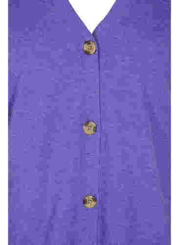 Strickjacke mit Knopfverschluss, Purple Opulence Mel., Packshot image number 2