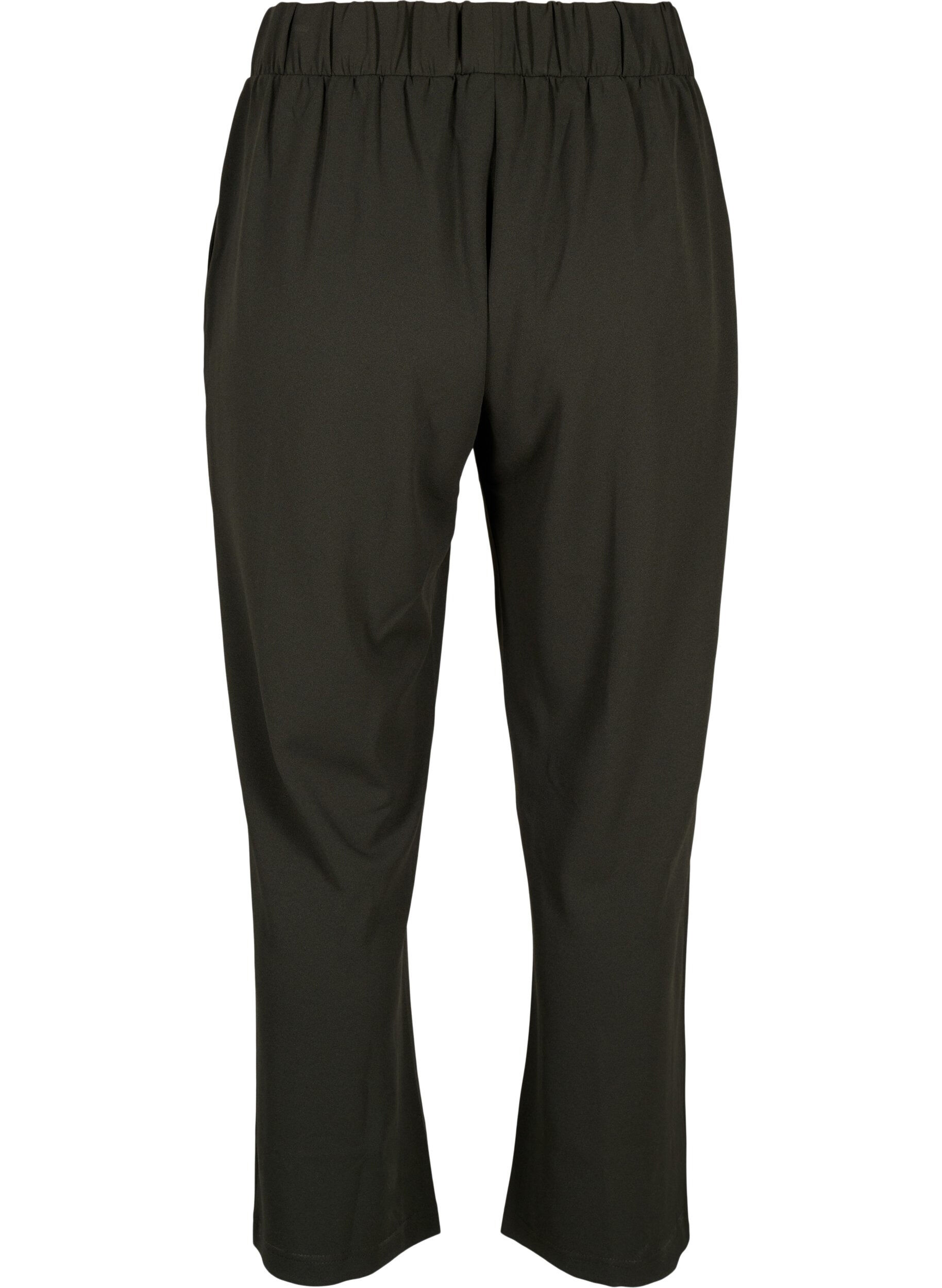 Zizzi Lockere Hose mit Taschen, Gr&uuml;n, Packshot image number 1