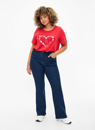 FLASH - T-Shirt mit Motiv, High Risk Red Heart, Model image number 2