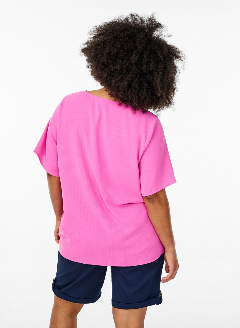 Chino Kurze Hosen mit Taschen, Blau, Model image number 2