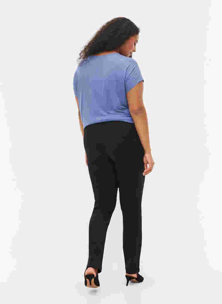 Slim Fit Emily Jeans mit normaler Taille, Black, Model image number 2