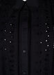 Hemdkleid aus Baumwolle mit Lochstickerei, Black, Packshot image number 2