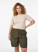 Lockere Shorts aus Baumwolle mit Taschen, Gr&uuml;n, Model image number 0