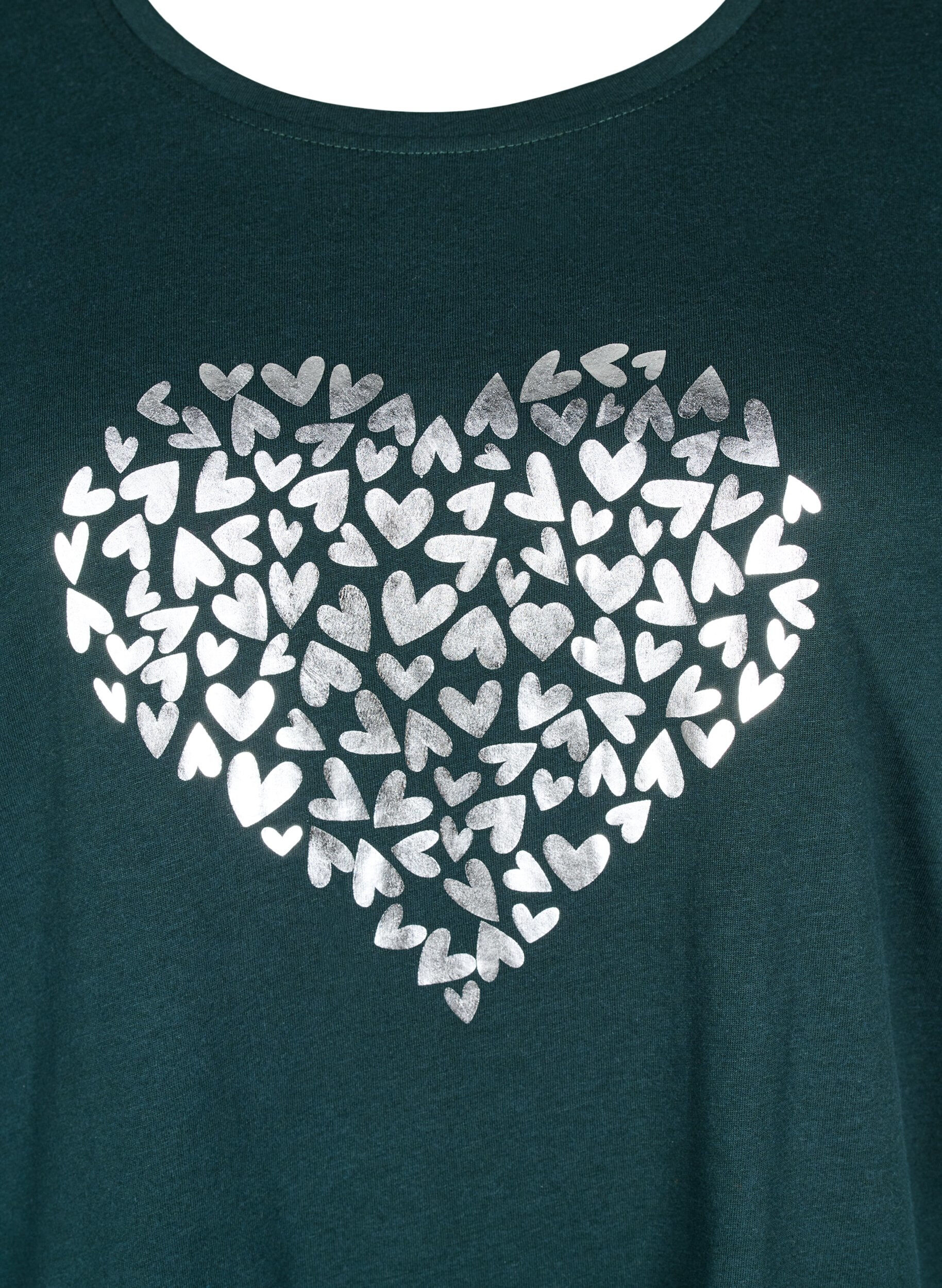 Zizzi FLASH - T-Shirt mit Print, Gr&uuml;n, Packshot image number 2