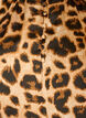 Kleid mit Leopardenmuster und R&uuml;schendetails, Braun, Packshot image number 2
