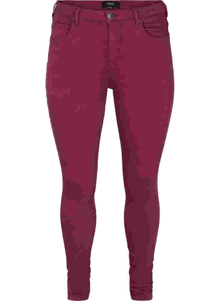 Super slim Amy Jeans mit hoher Taille, Port Royal, Packshot