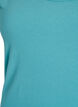 Solide Farbe Grundoberteil aus Baumwolle, Blau, Packshot image number 2