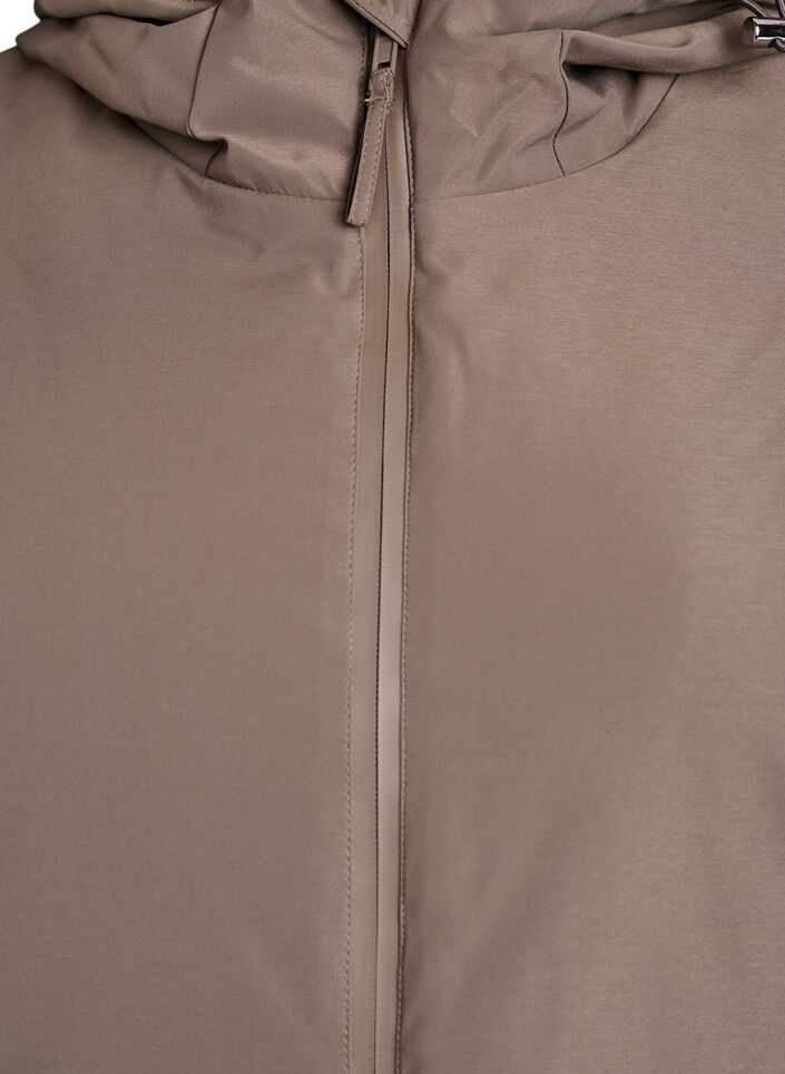 Winterjacke mit verstellbarer Taille, Braun, Packshot image number 2