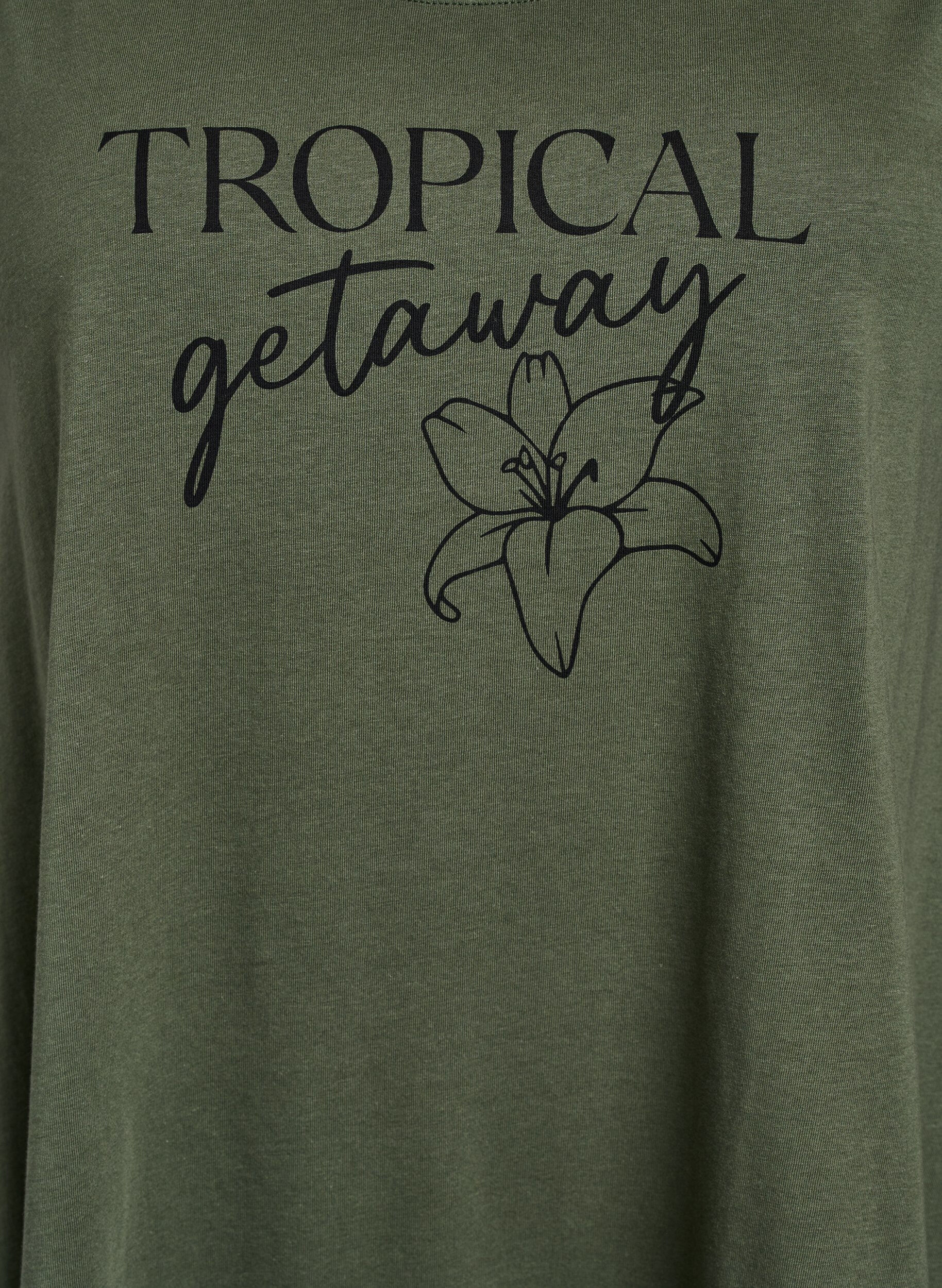 Zizzi &Auml;rmelloses Kleid in A-Linie, Gr&uuml;n, Packshot image number 2