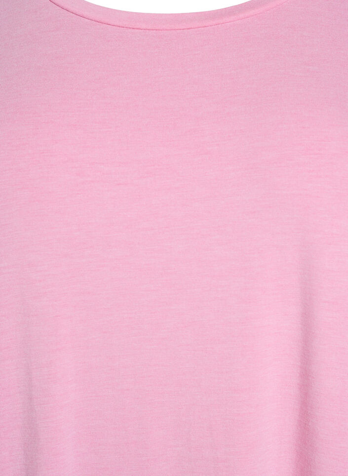 Lockeres T-Shirt mit Rundhalsausschnitt, Pink, Packshot image number 2