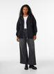 Kapuzensweatshirt mit Rei&szlig;verschluss und Taschen, Schwarz, Model image number 1