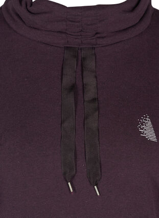 Sweatshirt mit hohem Kragen, Blackberry Wine, Packshot image number 2