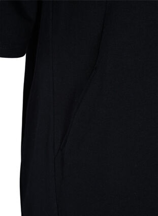 Aktionsartikel - Sweatkleid aus Baumwolle mit Taschen und 3/4-Ärmeln, Black, Packshot image number 3