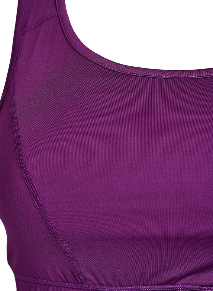 Sport-BH mit Racerback, Lila, Packshot image number 2