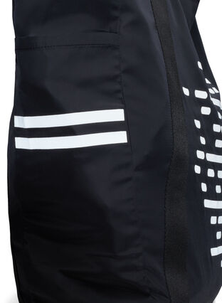Sporttasche mit Reflektoren und Taschen, Black, Packshot image number 2