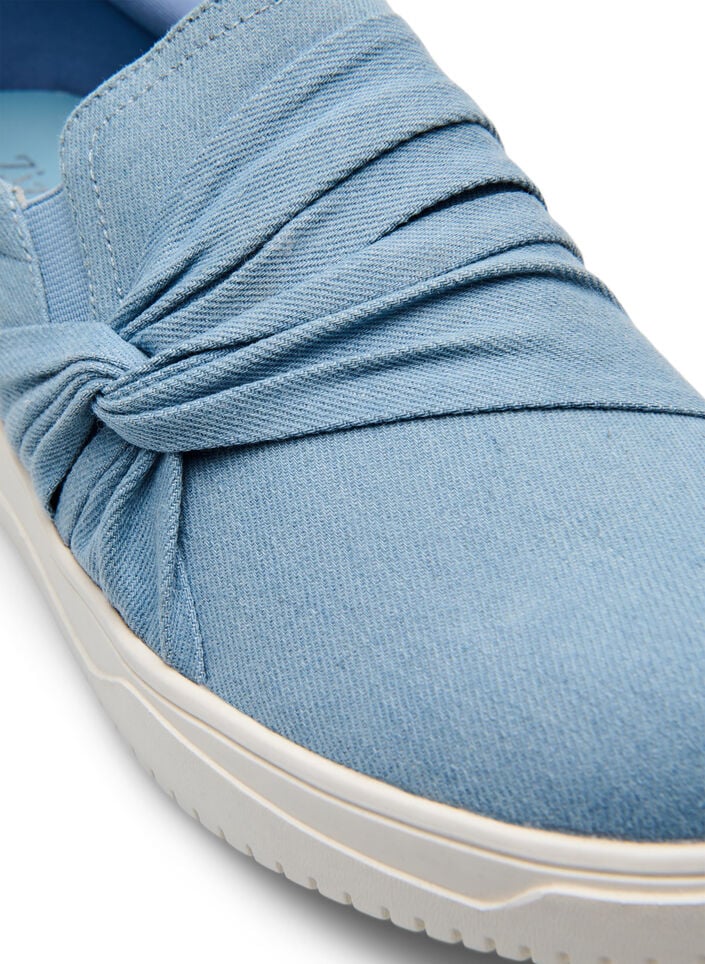 Extra-Weite - Slip-On mit Knotendetail, Blau, Packshot image number 3