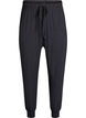 Schlafhose aus Modal mit hoher Taille, Schwarz, Packshot image number 0