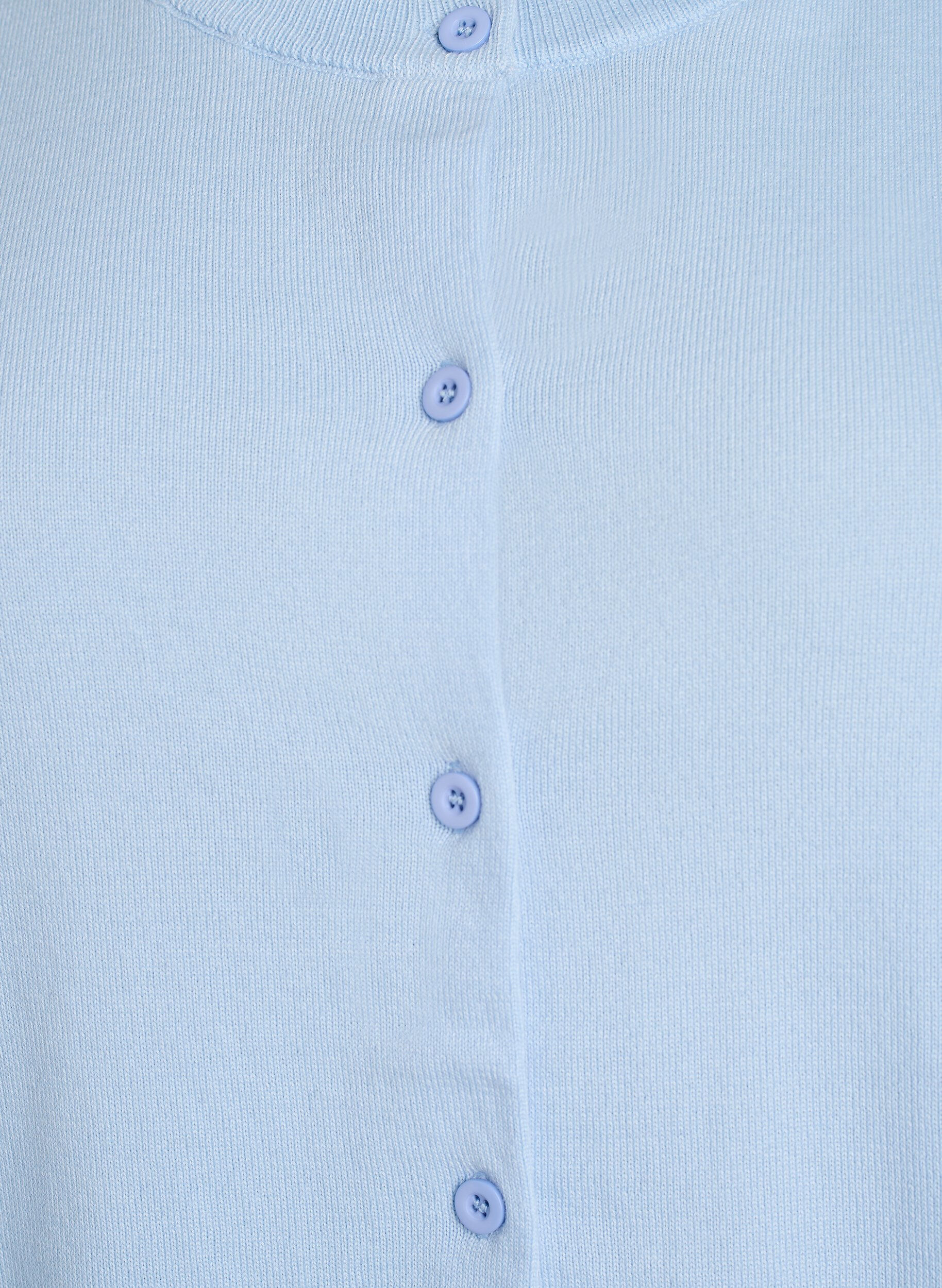 ZizziFeinstrick-Strickjacke mit Rundhalsausschnitt, Blau, Packshot image number 2