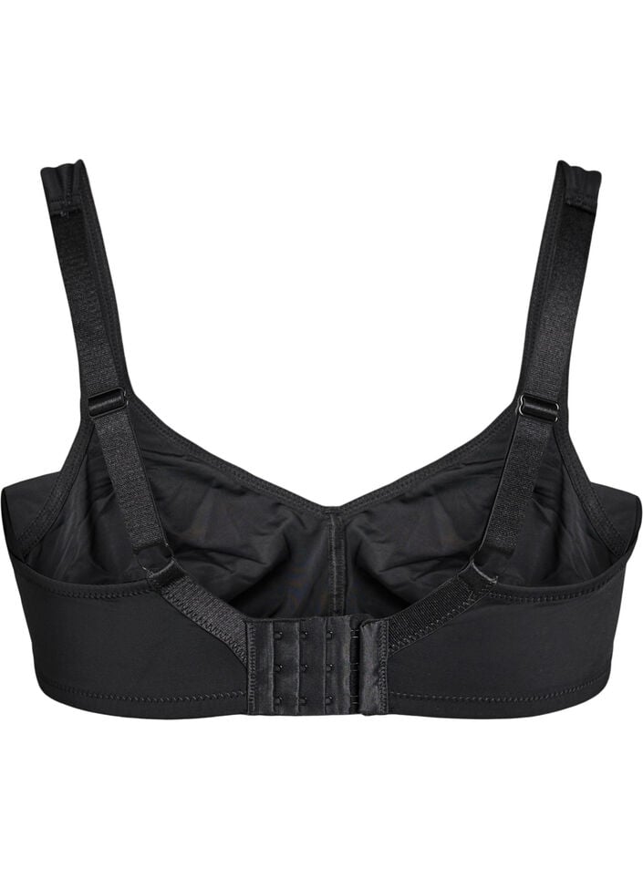 Bequemer BH mit gepolsterten Tr&auml;gern, Schwarz, Packshot